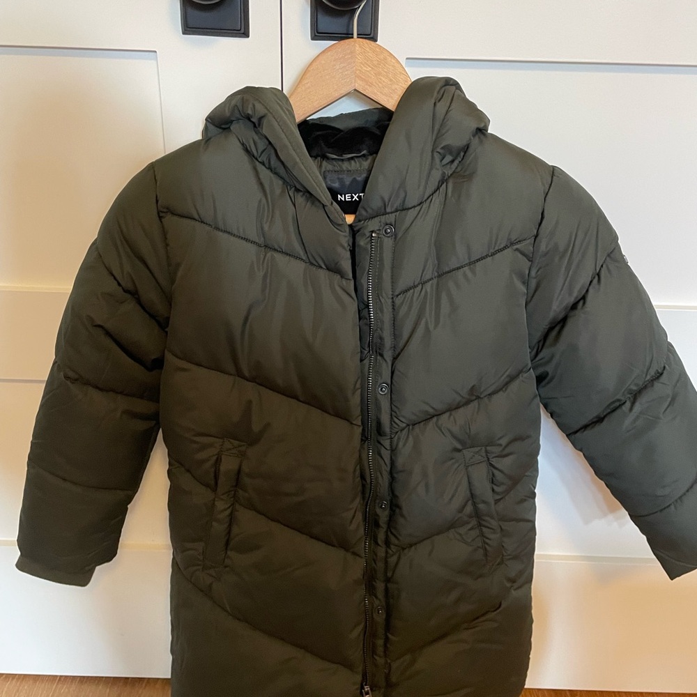 Next Kids Dark Green Puffer Coat